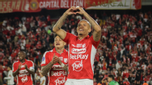 Franco Fagúndez entró y enseguida hizo un gol para Independiente Santa Fe en la CONMEBOL Sudamericana