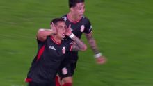 Morales aprovechó una desatención del fondo y marcó su gol para Barracas vs. River