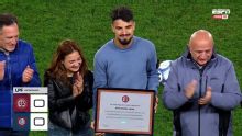 Lanús homenajeó al Flaco López por su participación en el Mundial 2026