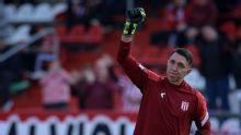 Muslera agradeció el apoyo de los hinchas de Estudiantes y se refirió al Mundial con Uruguay: "No la pasé bien"