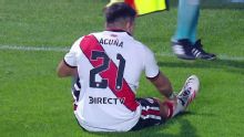 Marcos Acuña sintió un pinchazo y salió en Gimnasia vs. River