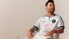 Messi se viste de blanco con el nuevo uniforme del Inter Miami