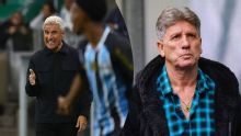Torcida do Grêmio protesta contra Luís Castro e grita nome de Renato Gáucho após eliminação na Sul-Americana