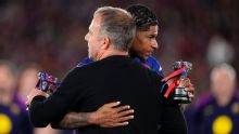 Barcelona's Hansi Flick as Marcus Rashford returns to Man United: 'I will miss him'