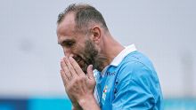 Hernán Barcos rompió en llanto tras anotar su primer gol con Sporting Cristal en Liga 1