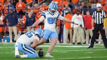 Kicker Verhoff returns to UNC for 5th season after court ruling
