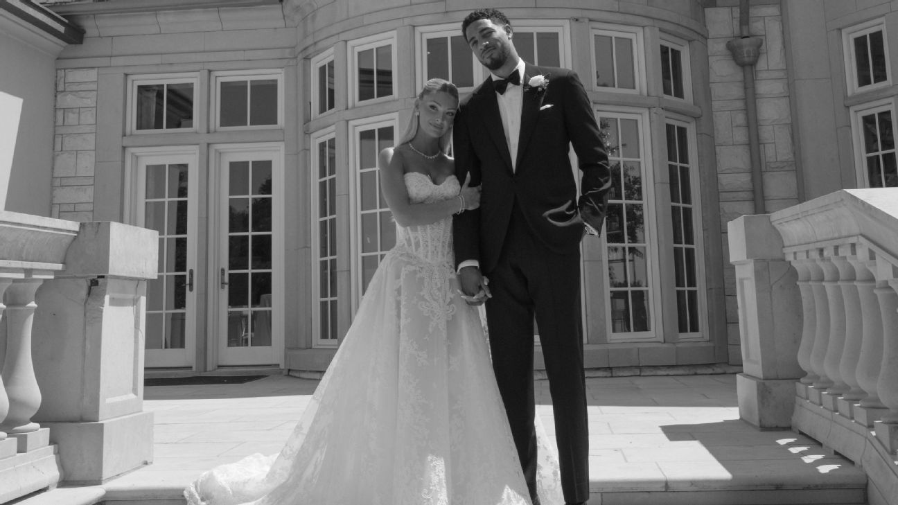 Tyrese Haliburton, Jade Jones hold official wedding celebration with 50 Cent performance