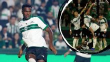 Zagueiro do Coritiba diz que 'esqueceu' do fosso no Couto Pereira e explica sensação da queda em comemoração de gol anulado: 'Quando eu pulo...'