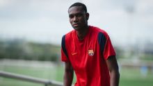 Josué Caicedo tuvo su primer entrenamiento con Barcelona B