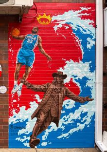 Philly artist paints LeBron mural in Chinatown inspired by D-Wade assist