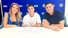 Tomás Zanetti, el hijo de Javier, firmó su primer contrato con el Inter de Milán