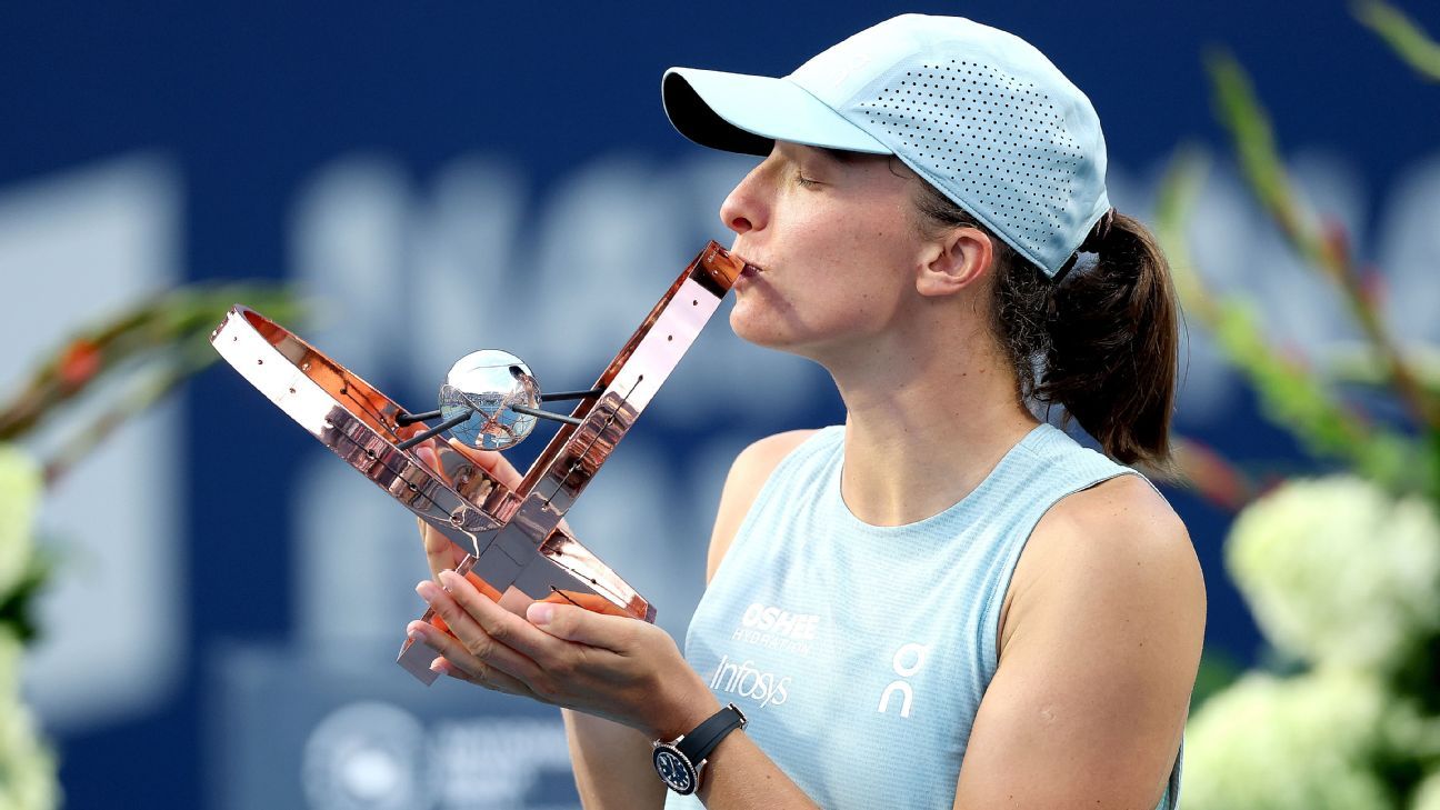 Swiatek Claims 26th Career Title With 6-2, 6-3 Victory Over Rybakina