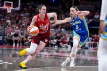 Clark bests Bueckers in clash of No. 1 picks as Fever top Wings