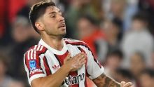 Montiel marcó su gol ante Argentinos y rompió la sequía de River