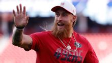 George Kittle espera estar listo para juego inaugural en Australia