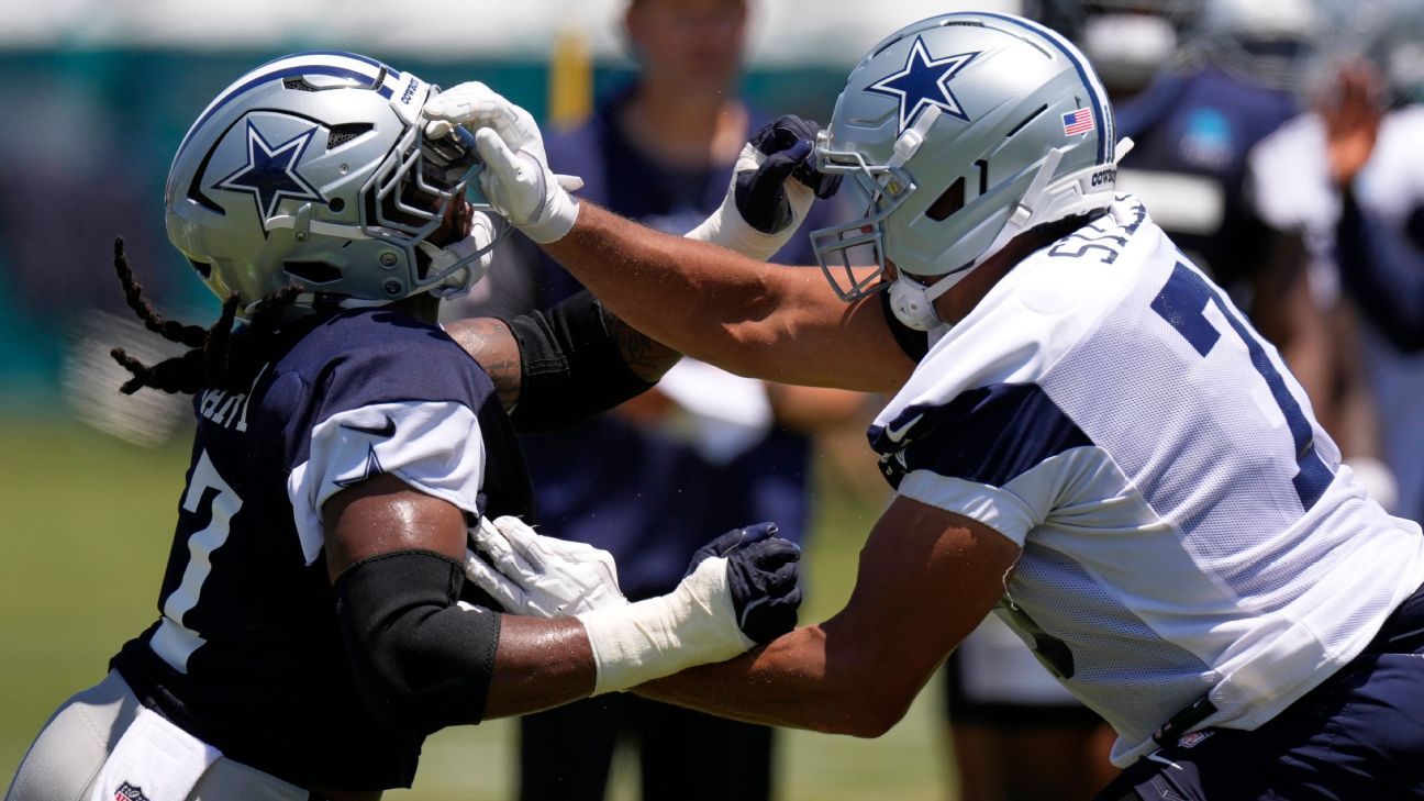 Buzz, news and more from Cowboys training camp: Coaches seek consistency from RT Terence Steele
