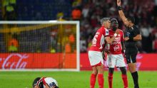 Daniel Torres terminó en la clínica tras un golpe en Santa Fe vs River