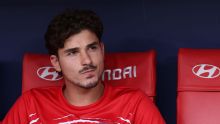 Julián Álvarez vuelve a entrenar con el Atlético, pero separado