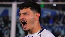 El Canario Álvarez marcó un golazo para poner arriba a Talleres ante Unión
