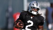 Raiders' Klint Kubiak says injured Ashton Jeanty 'on the mend'