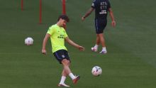 Julián Álvarez no se entrenó con Atlético por "indisposición"