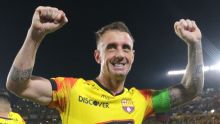 Damián Díaz arribó al Monumental y cumplió su primer entrenamiento con Barcelona