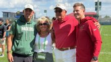 Matt and Mike LaFleur hold joint Cardinals-Packers practice in front of family