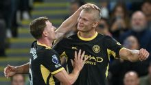 Haaland e Cherki desencantam com 'dobradinha' na Premier League, City goleia o Crystal Palace e dorme na liderança