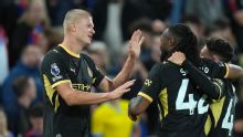 Con dobletes de Haaland y Cherki, Manchester City vapuleó a Crystal Palace