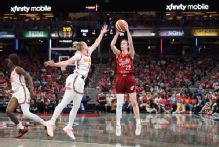 Clark, Mitchell combine for 68 in Fever's blowout win over Sun