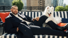 Travis Kelce reveals his and Taylor Swift's dog to the world