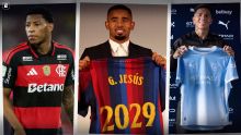 Dupla de R$ 1 bilhão no City, Plata bate-e-volta no Flamengo e Gabriel Jesus no Barcelona: os destaques do último dia da janela