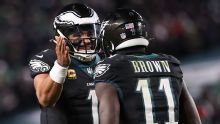 Eagles' Hurts agrees that he, Brown grew apart last season