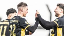 Ante Danubio, Leandro Umpiérrez anotó su primer doblete con la camiseta de Peñarol