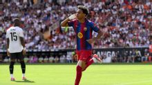 El show de Lamine Yamal comenzó temprano: golazo del Barcelona ante Valencia