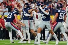 Lucas Carneiro's 48-yard FG leads Ole Miss past No. 24 Louisville
