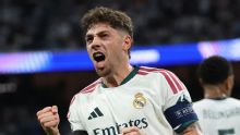 Insólito gol de Fede Valverde para Real Madrid ante Inter en la UEFA Champions League