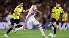 Darío Osorio celebró con goleada su primera titularidad con Crystal Palace