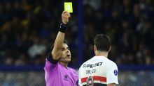 Calleri recebe 3º amarelo na Bombonera e está fora de São Paulo x Boca Juniors pela volta das quartas
