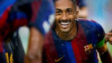 Raphinha: "Estoy cómodo como nueve marcando goles"