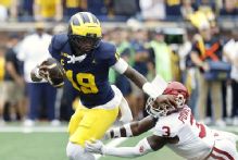 Michigan's Whittingham regrets not running Underwood earlier