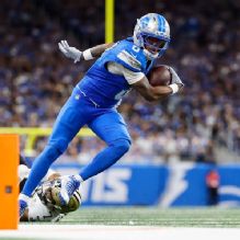 Jahmyr Gibbs happy to help Lions, not worried about workload