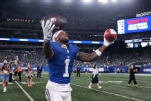 Giants' Harbaugh tackled Nabers to relax wideout's injury fears
