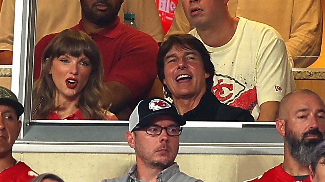 Taylor Swift, Tom Cruise share suite at Broncos-Chiefs