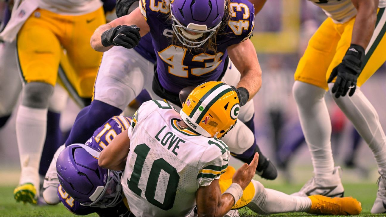 Packers' No. 1 task after loss: Protect Jordan Love - ESPN