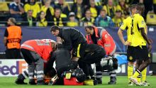 Borussia Dortmund teenager Konstantinos Karetsas returns to training after Champions League health scare