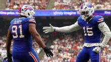 Ed Oliver, Bills, se lesiona durante calentamiento del Lions vs. Bills