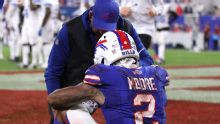 DJ Moore fuera del partido Lions vs. Bills por lesión