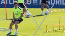 Julián Álvarez se entrenó diferenciado y apunta al derbi ante Real Madrid