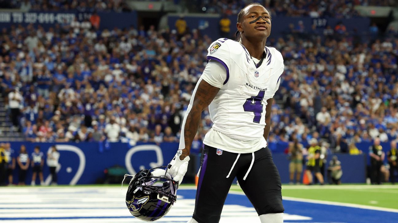 Ravens: Zay Flowers en duda contra Saints